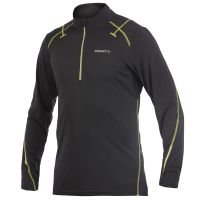 Craft shirt lange mouw 1/2 zip Performance black/scream heren