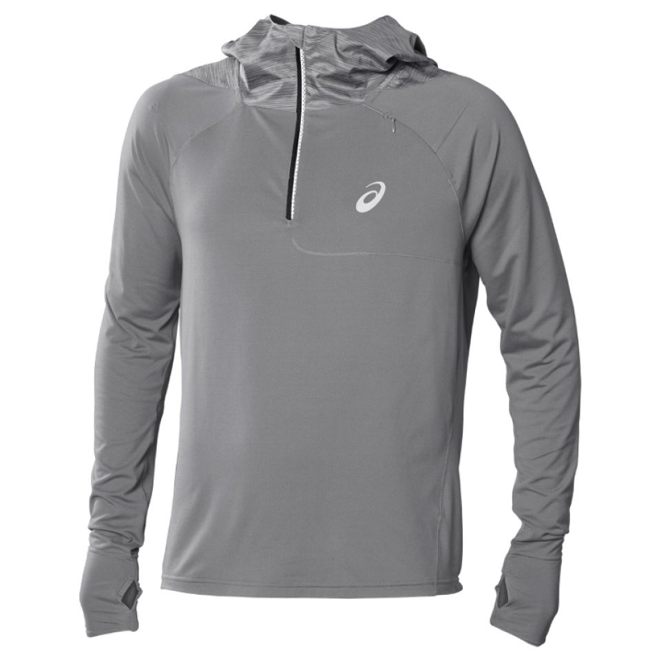 Asics shirt lange mouw 1 2 zip Soukai hoodie grijs heren kopen Heren