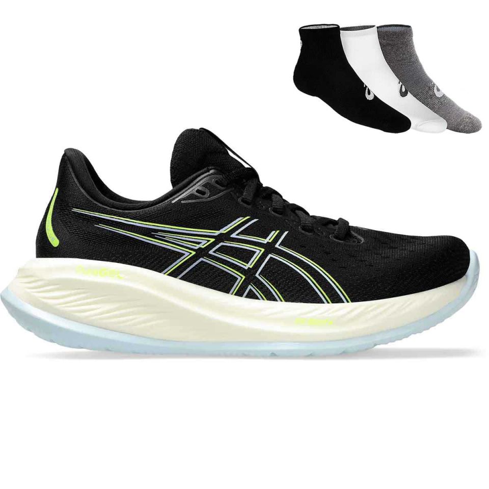 Asics Gel Cumulus 26 + gratis Asics 3-pack sokken Dames (foto 1)