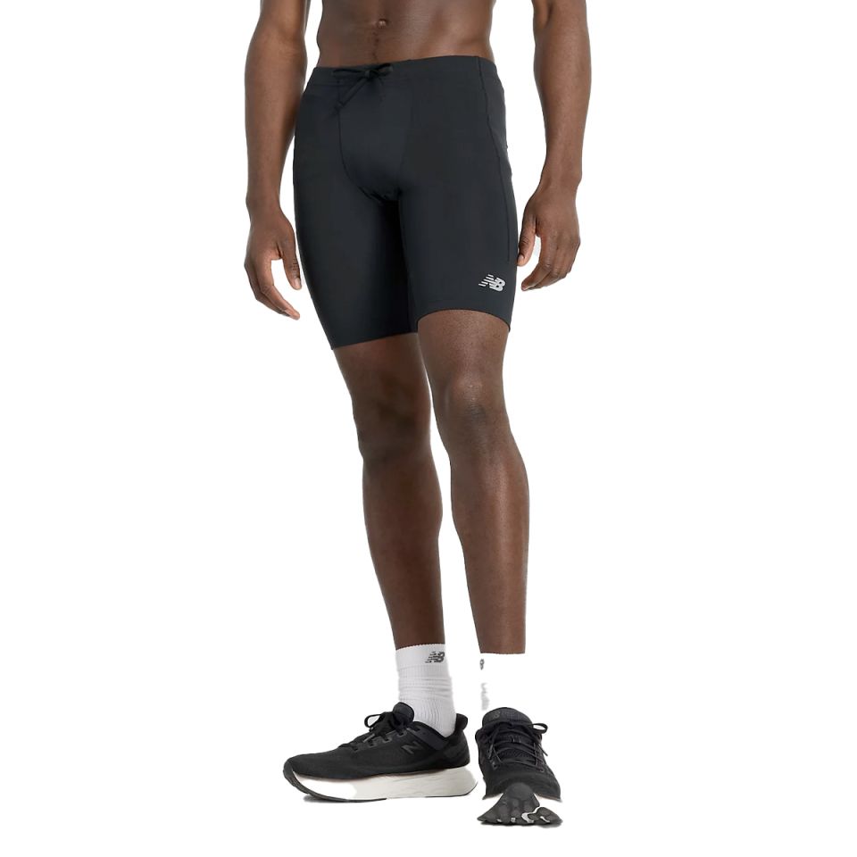 New Balance korte tight Sleek Pocket 9-inch Heren (foto 1)