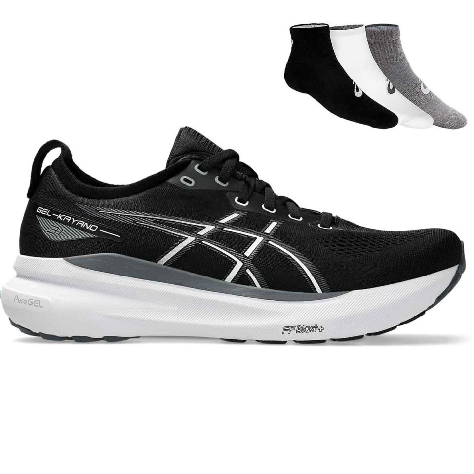 Asics Gel Kayano 31 (WIDE) + gratis Asics 3-pack sokken Heren (foto 1)