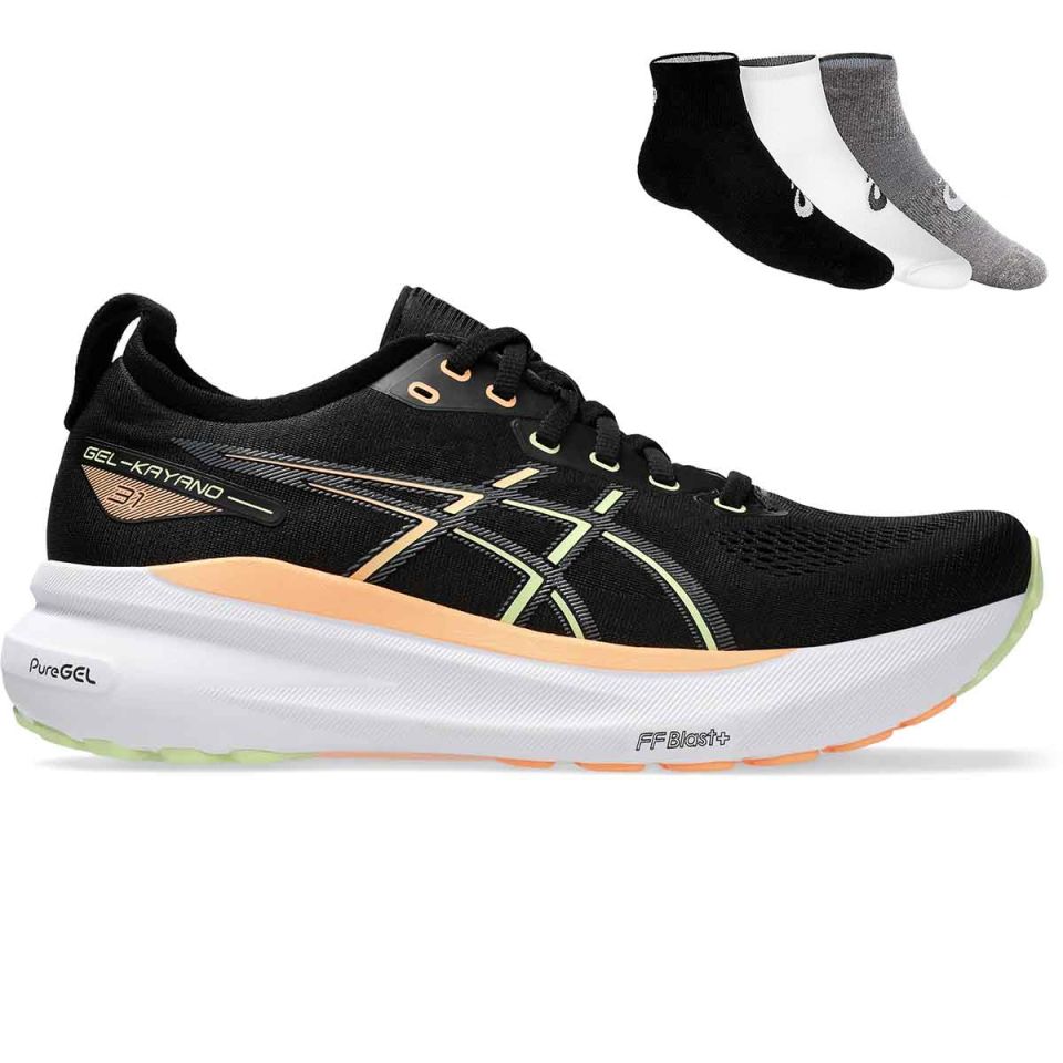 Asics Gel Kayano 31 gratis Asics 3 pack sokken Heren