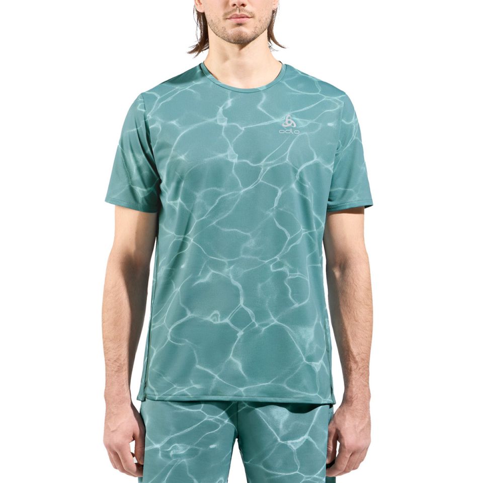 Odlo shirt korte mouw Zeroweight Chill-Tec Print Heren (foto 1)