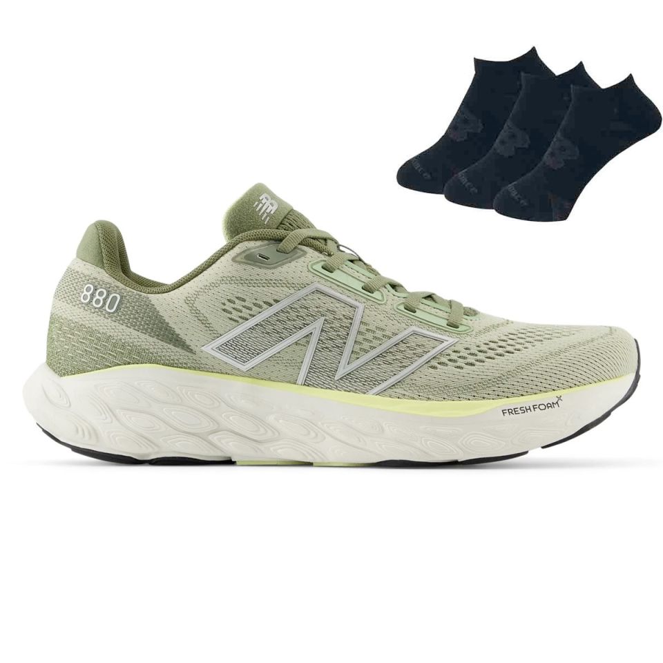 New Balance Fresh Foam X M880 V14 gratis 3x NB socks kopen Heren Groen