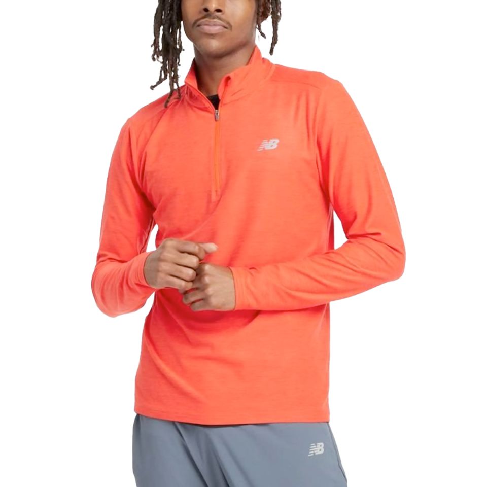 New Balance shirt lange mouw 1/4 zip Space Dye Heren (foto 1)