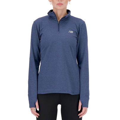 New Balance shirt lange mouw 1/4 zip Space Dye Dames