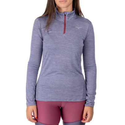 Mizuno shirt lange mouw 1/2 zip Impulse Core Dames