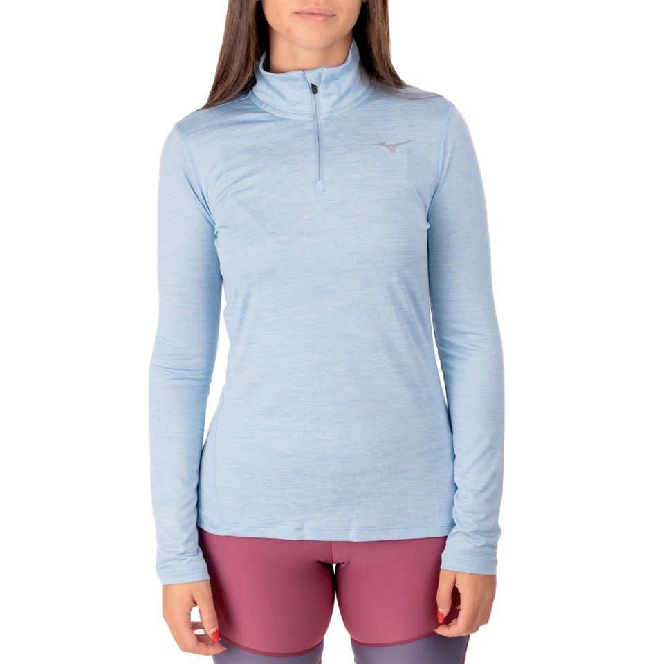 Mizuno shirt lange mouw 1/2 zip Impulse Core Dames (foto 1)