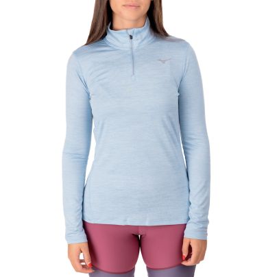 Mizuno shirt lange mouw 1/2 zip Impulse Core Dames