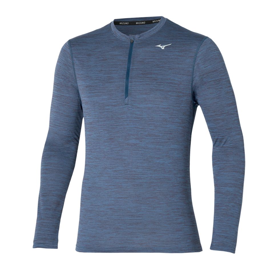 Mizuno shirt lange mouw 1/2 zip Impulse Core Heren (foto 1)