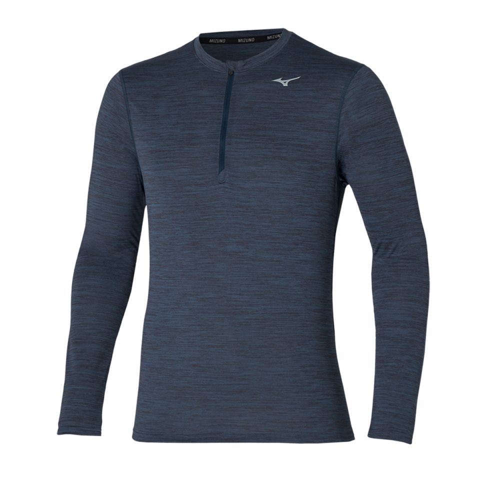 Mizuno shirt lange mouw 1/2 zip Impulse Core Heren (foto 1)