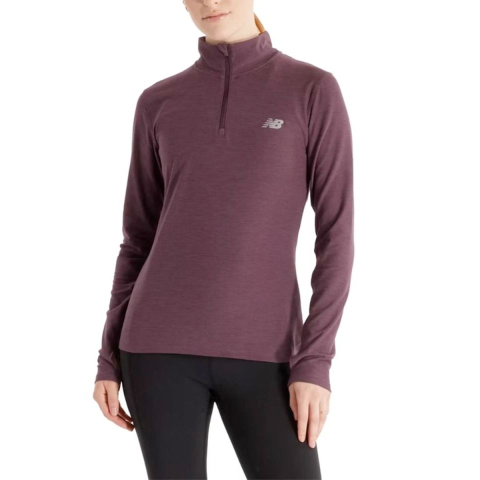 New Balance shirt lange mouw 1/4 zip Space Dye Dames (foto 1)