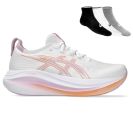 Asics Gel Nimbus 27 + Gratis Asics 3-pack sokken