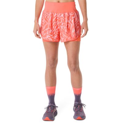 Asics short 2-in 1 Road All Over Print 3.5-inch Dames