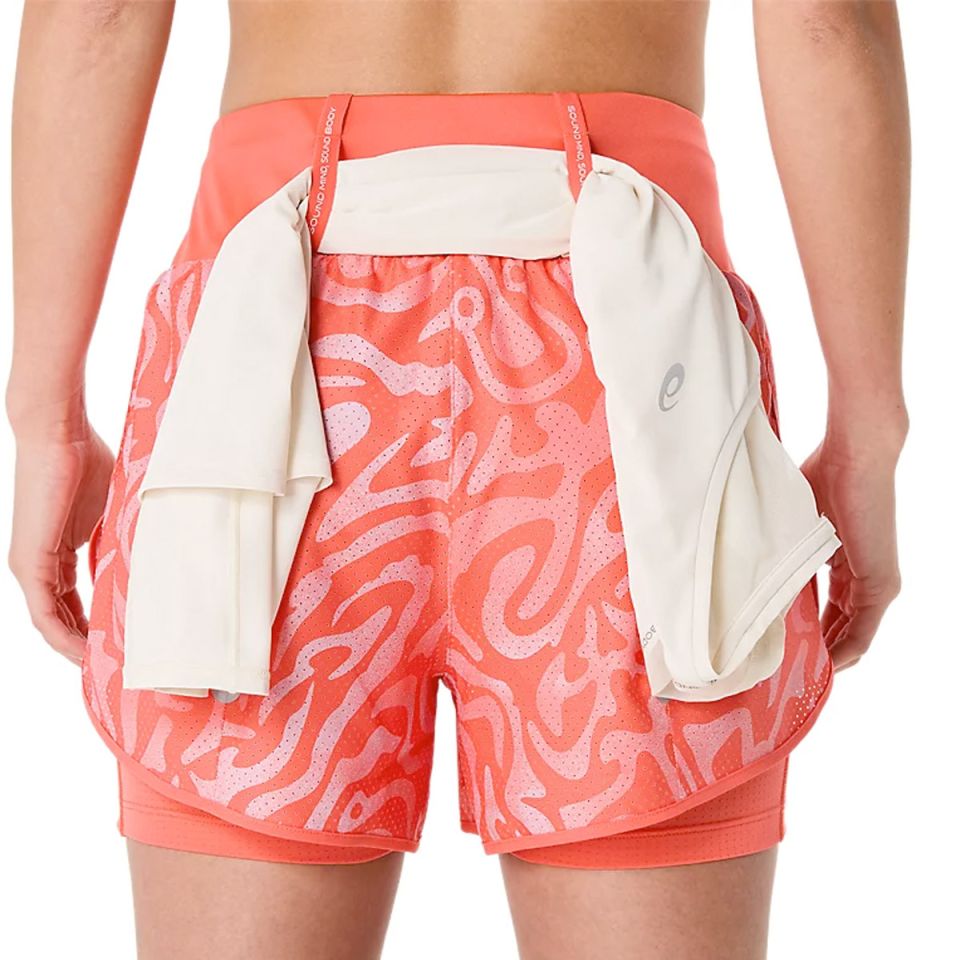 Asics short 2-in 1 Road All Over Print 3.5-inch Dames (foto 4)