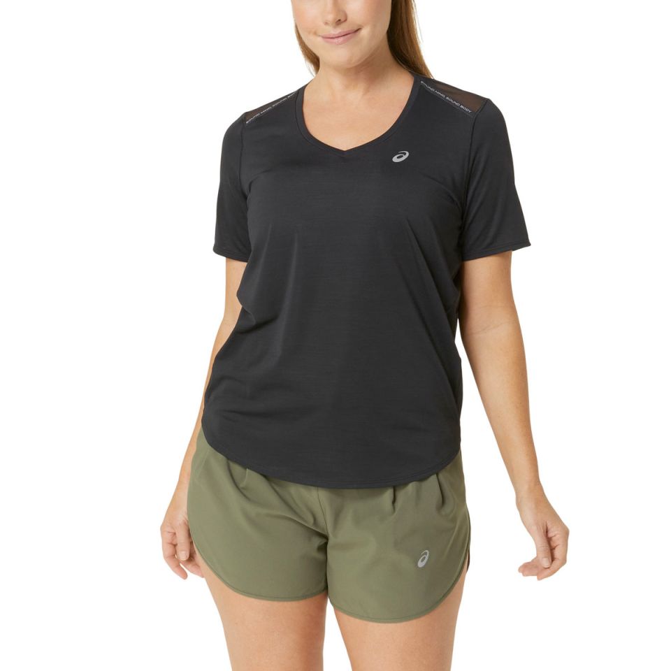 Asics shirt korte mouw V-Neck Road Dames (foto 1)