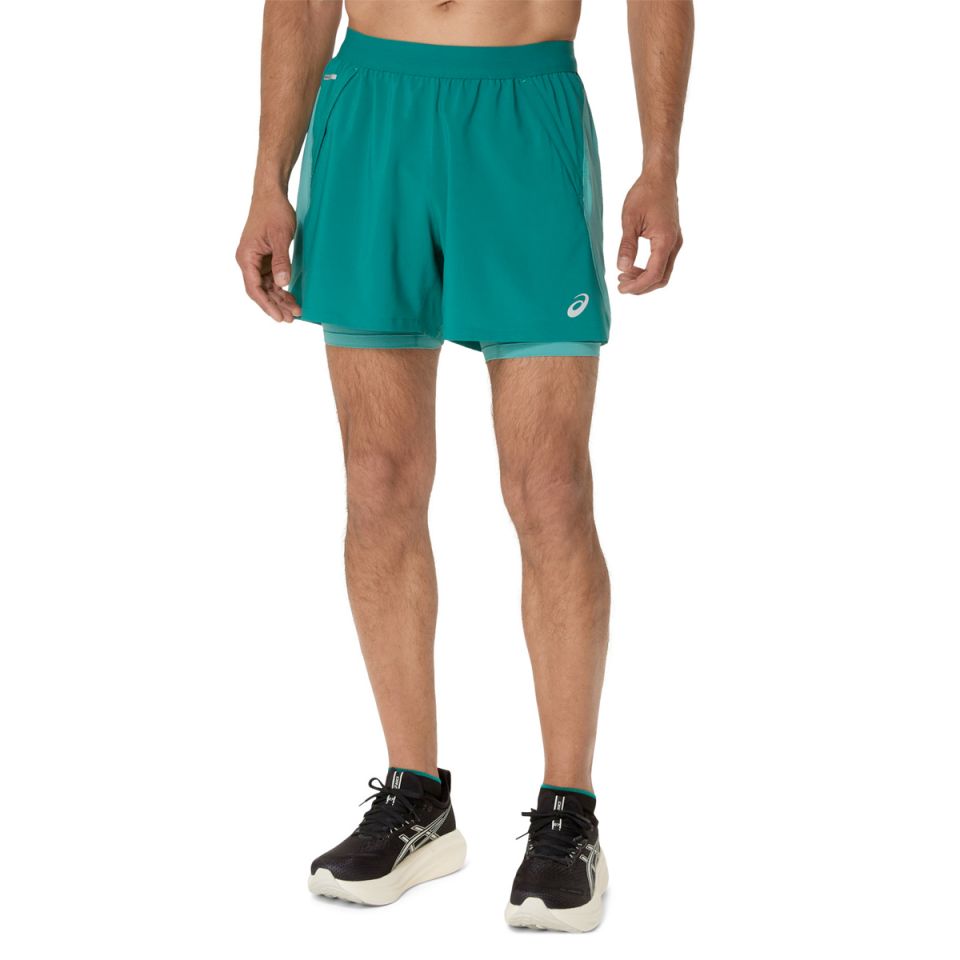 Asics 2-in 1 short Road 5-inch Heren (foto 1)