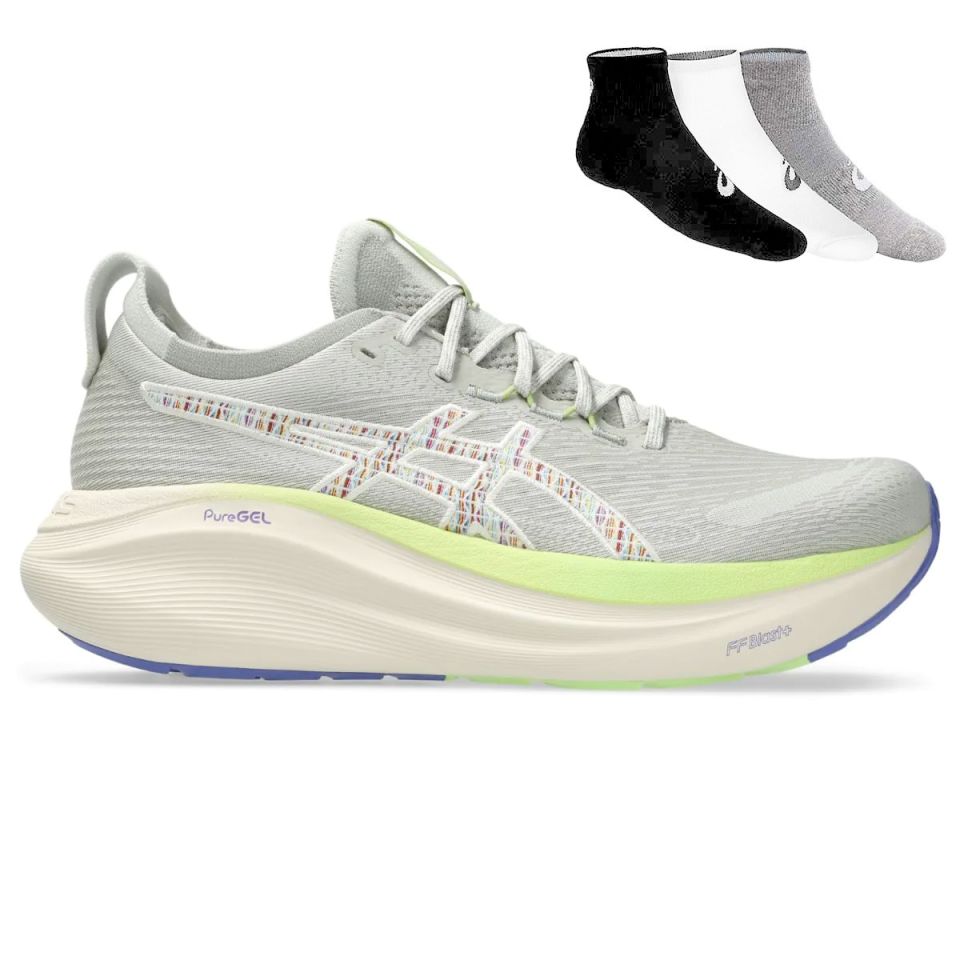 Asics Gel Nimbus 27 TR + Gratis Asics 3-pack sokken Heren (foto 1)