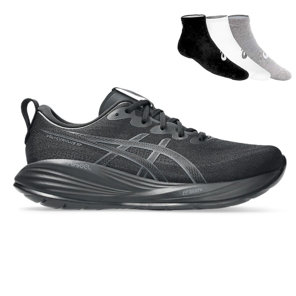 Asics Gel Cumulus 27 + Gratis Asics 3-pack sokken Heren (foto 1)